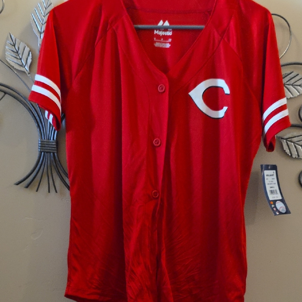 NEW-Kids Cincinnati Reds Baseball Button Down Shirt